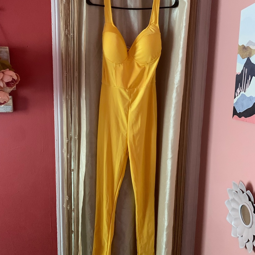 Canary Yellow One Pc Catsuit/Jumpsuit